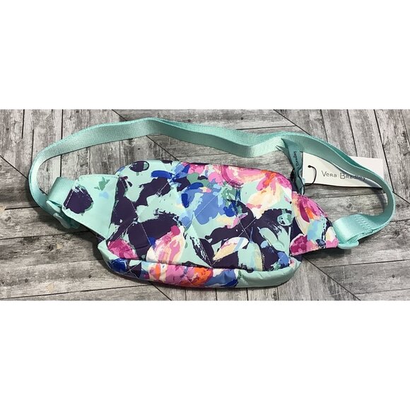 Vera Bradley Essential Mini Belt Bag Floating Blossoms Floral - Picture 3 of 6
